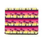 Sunset Palm Tree Pattern Print Bifold Wallet