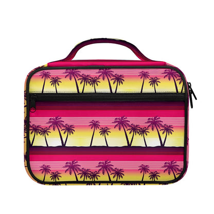 Sunset Palm Tree Pattern Print Briefcase Bible Bag