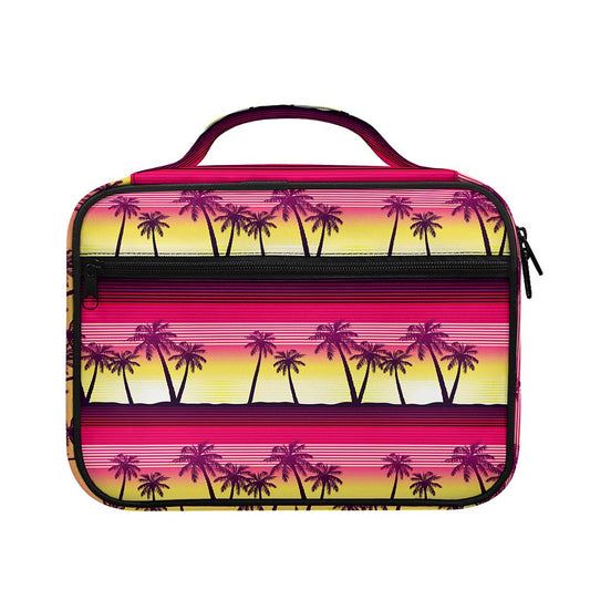 Sunset Palm Tree Pattern Print Briefcase Bible Bag
