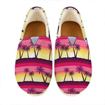 Sunset Palm Tree Pattern Print Casual Shoes