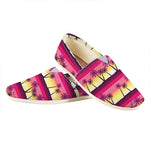 Sunset Palm Tree Pattern Print Casual Shoes