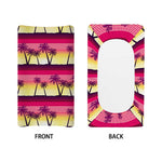 Sunset Palm Tree Pattern Print Changing Pad Cover