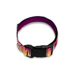 Sunset Palm Tree Pattern Print Dog Collar