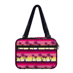 Sunset Palm Tree Pattern Print Double Strap Bible Bag