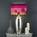 Sunset Palm Tree Pattern Print Drum Lamp Shade