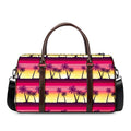 Sunset Palm Tree Pattern Print Duffel Bag