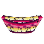 Sunset Palm Tree Pattern Print Fanny Pack