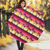 Sunset Palm Tree Pattern Print Foldable Umbrella