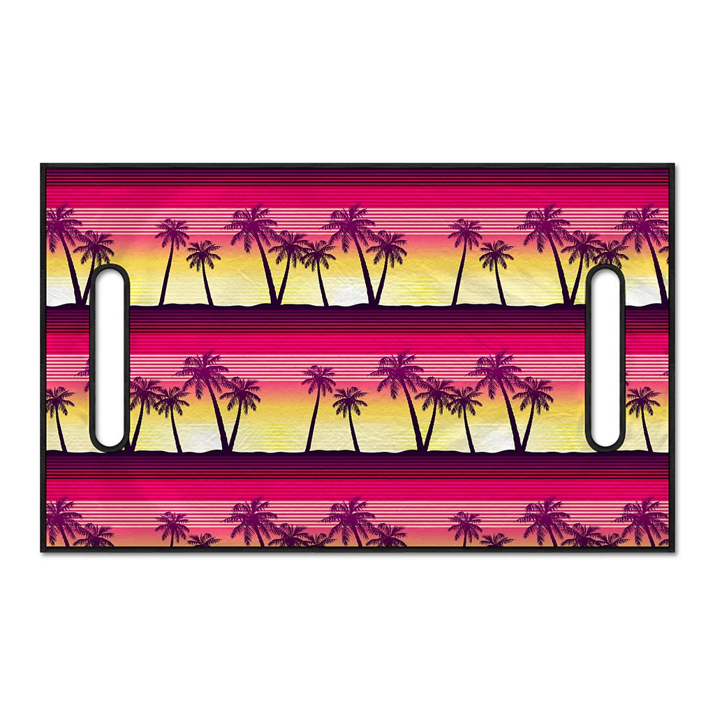 Sunset Palm Tree Pattern Print Golf Cart Seat Cover
