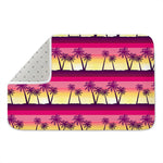 Sunset Palm Tree Pattern Print Indoor Door Mat