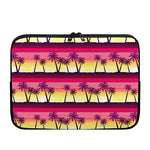 Sunset Palm Tree Pattern Print Laptop Sleeve