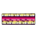 Sunset Palm Tree Pattern Print Long Kitchen Mat