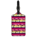 Sunset Palm Tree Pattern Print Luggage Tag