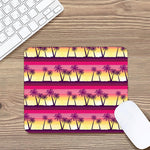 Sunset Palm Tree Pattern Print Mouse Pad