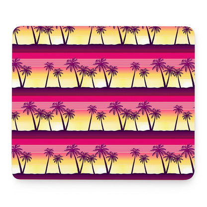 Sunset Palm Tree Pattern Print Mouse Pad