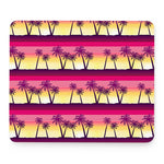 Sunset Palm Tree Pattern Print Mouse Pad