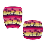 Sunset Palm Tree Pattern Print Office Chair Cover