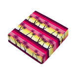 Sunset Palm Tree Pattern Print Outdoor Seat Cushion Cover