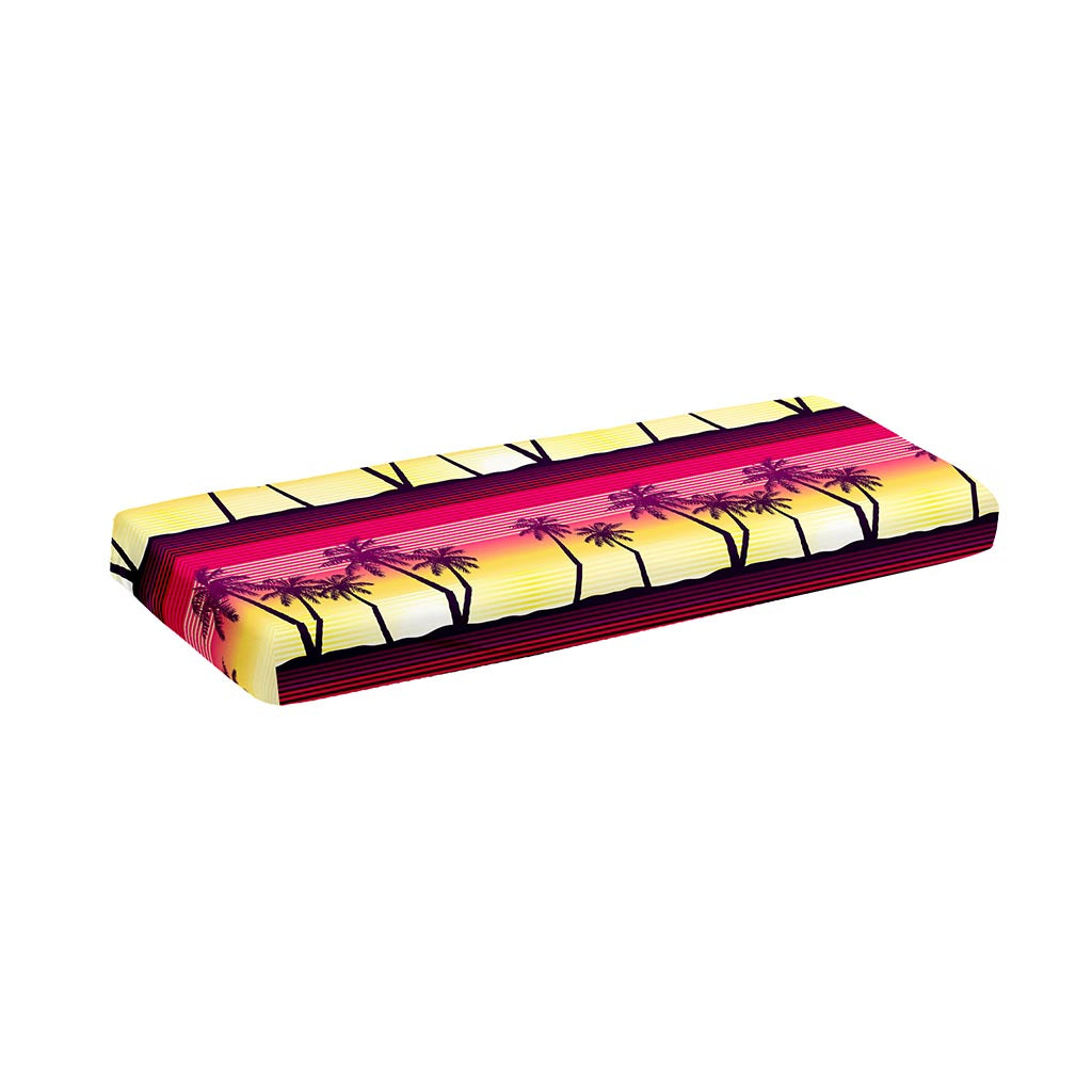 Sunset Palm Tree Pattern Print Piano Keyboard Cover