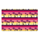 Sunset Palm Tree Pattern Print Polyester Doormat