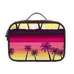 Sunset Palm Tree Pattern Print Portable Lunch Bag