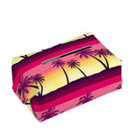 Sunset Palm Tree Pattern Print Rectangle Tissue Box Cover