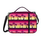 Sunset Palm Tree Pattern Print Shoulder Strap Bible Bag