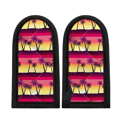 Sunset Palm Tree Pattern Print Skillet Handle Cover