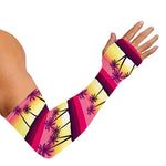 Sunset Palm Tree Pattern Print Sun Protection Arm Sleeves