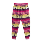 Sunset Palm Tree Pattern Print Sweatpants