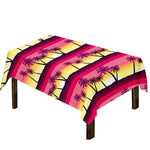 Sunset Palm Tree Pattern Print Tablecloth