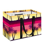 Sunset Palm Tree Pattern Print Utility Tote Bag