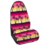 Sunset Palm Tree Pattern Print Waterproof Car Seat Cover