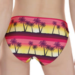 Sunset Palm Tree Pattern Print Women's Panties