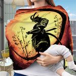Sunset Samurai Warrior Print Baby Seat Cover