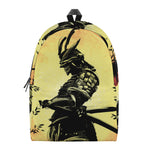 Sunset Samurai Warrior Print Backpack