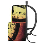 Sunset Samurai Warrior Print Backpack