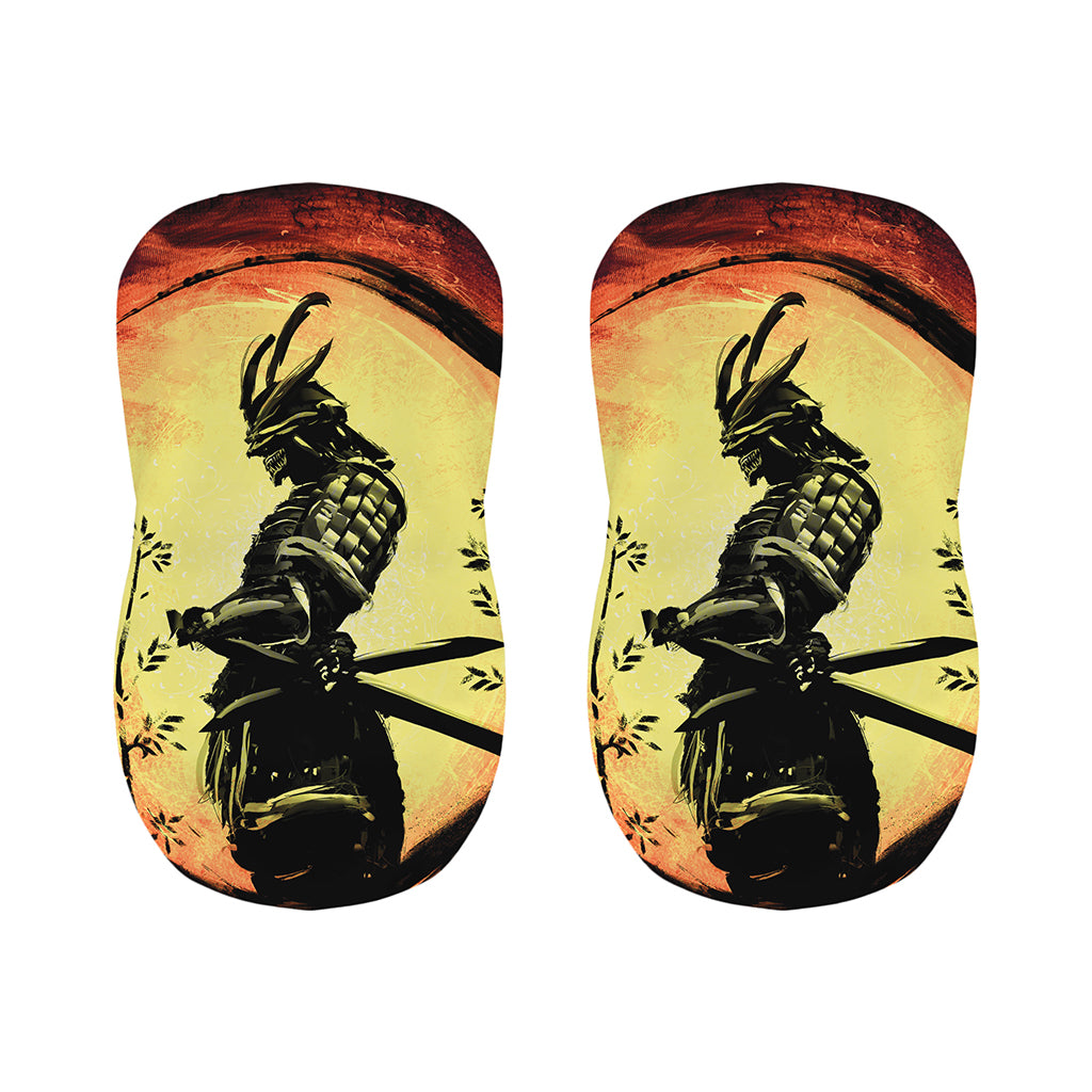 Sunset Samurai Warrior Print Bar Stool Covers