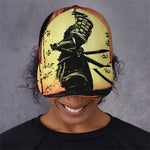 Sunset Samurai Warrior Print Baseball Cap