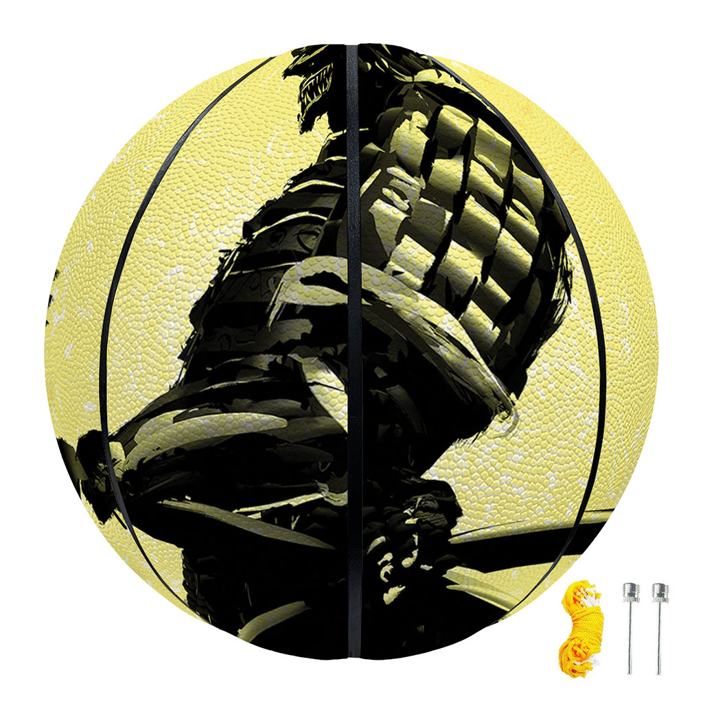 Sunset Samurai Warrior Print Basketball