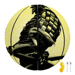 Sunset Samurai Warrior Print Basketball