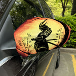 Sunset Samurai Warrior Print Car Side Mirror Covers