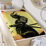 Sunset Samurai Warrior Print Changing Pad Cover