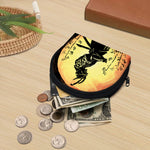 Sunset Samurai Warrior Print Coin Purse