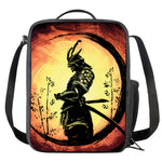 Sunset Samurai Warrior Print Crossbody Lunch Bag