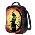 Sunset Samurai Warrior Print Crossbody Lunch Bag