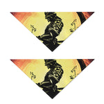 Sunset Samurai Warrior Print Dog Bandana