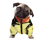 Sunset Samurai Warrior Print Dog Zip Up Jacket