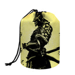 Sunset Samurai Warrior Print Drawstring Makeup Bag
