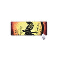 Sunset Samurai Warrior Print Extended Mouse Pad
